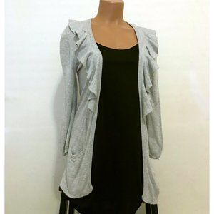 American Rag Ruffle Cardigan Sweater Size M